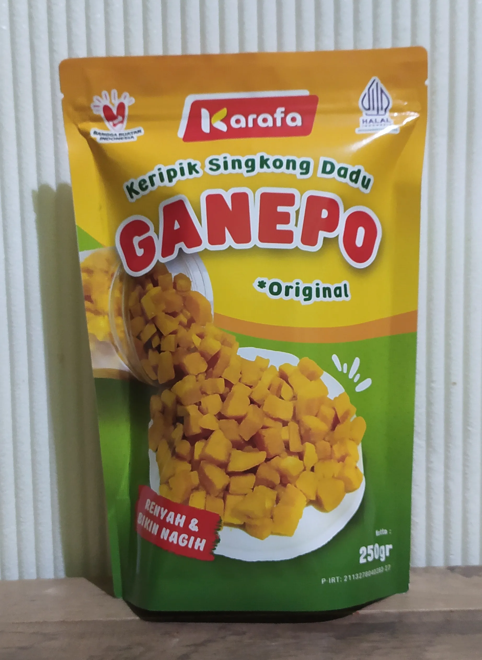 Kripik Singkong Dadu Ganepo Original 250 gram